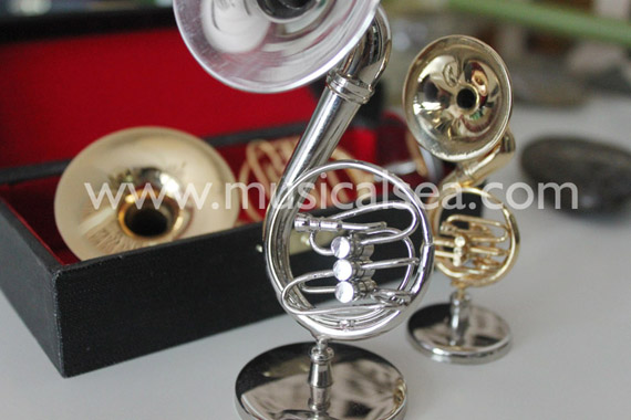 Miniature Golden Sousaphone Musical Instrument